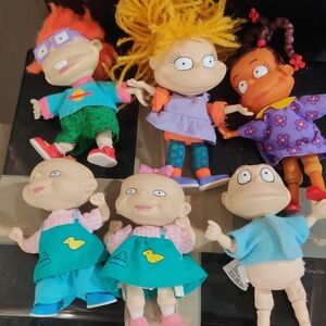  6 Rugrats collectible figures 